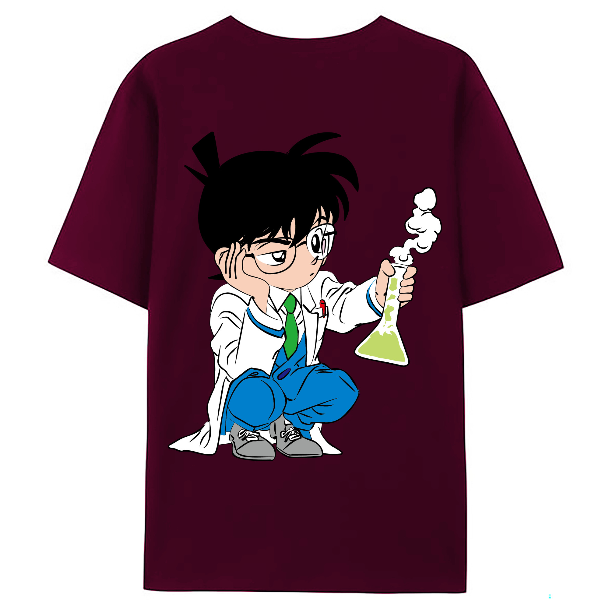 （画像用） 名探偵コナン 江戸川 コナン Detective Conan Conan Edogawa レディース半袖Tシャツ(バックプリント)